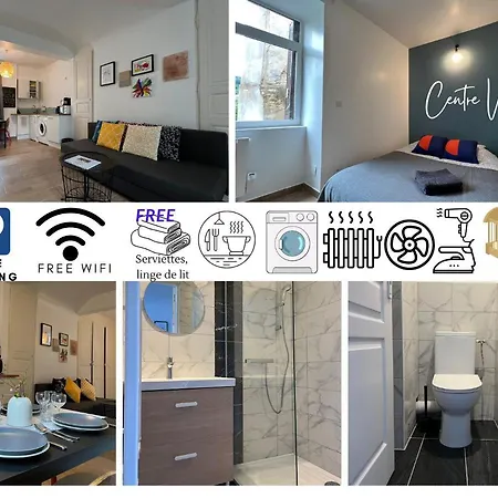 Apartment Tabi ,modern Chic Vs Free Parking,wifi,draps *